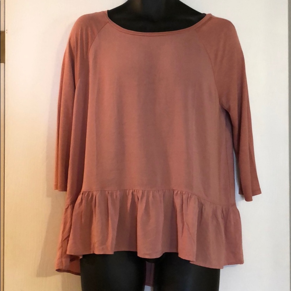 Loft Women’s Large 2-Tone Rose Blouse - SOLD